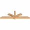 Ekena Millwork Redmond Smooth Timber Gable Bracket, Western Red Cedar, 72"W x 24"H x 3 1/2"D x 3 1/2"F, 8/12 Pitch GBW072X24X0404RED00SWR - alternate 5